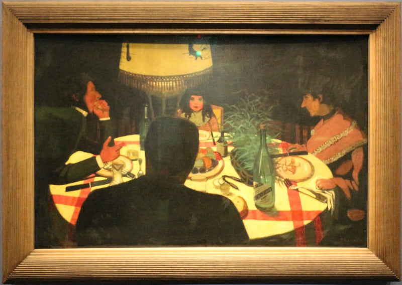 Le Dîner, effet de lampe - Félix Vallotton