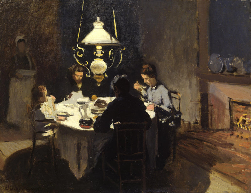 Le Dîner, dit La Famille Sisley, W129 – Claude Monet