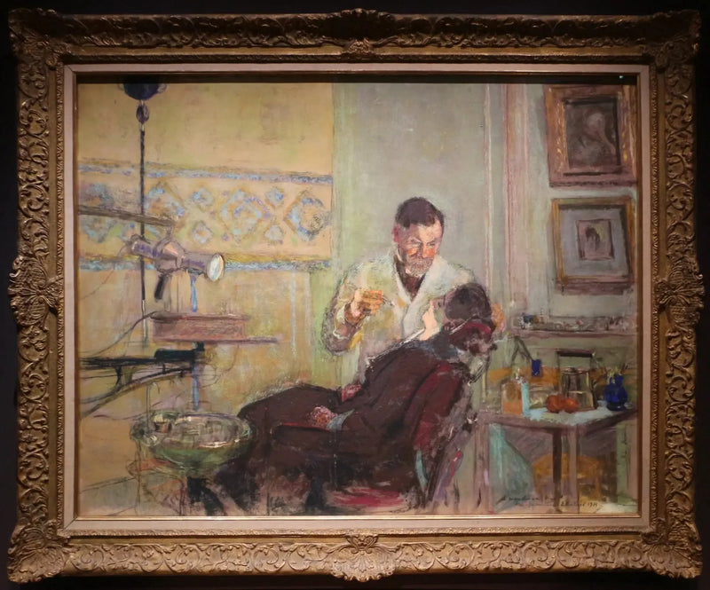 Le Docteur George Viau dans son cabinet dentaire - Édouard Vuillard