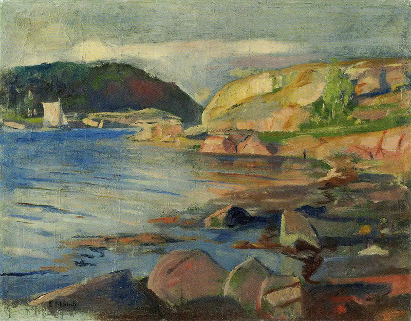 Le Fjord de Tønsberg - Edvard Munch
