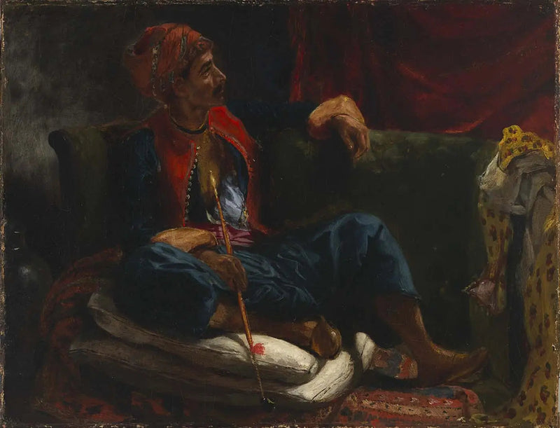 Le fumeur - Eugène Delacroix