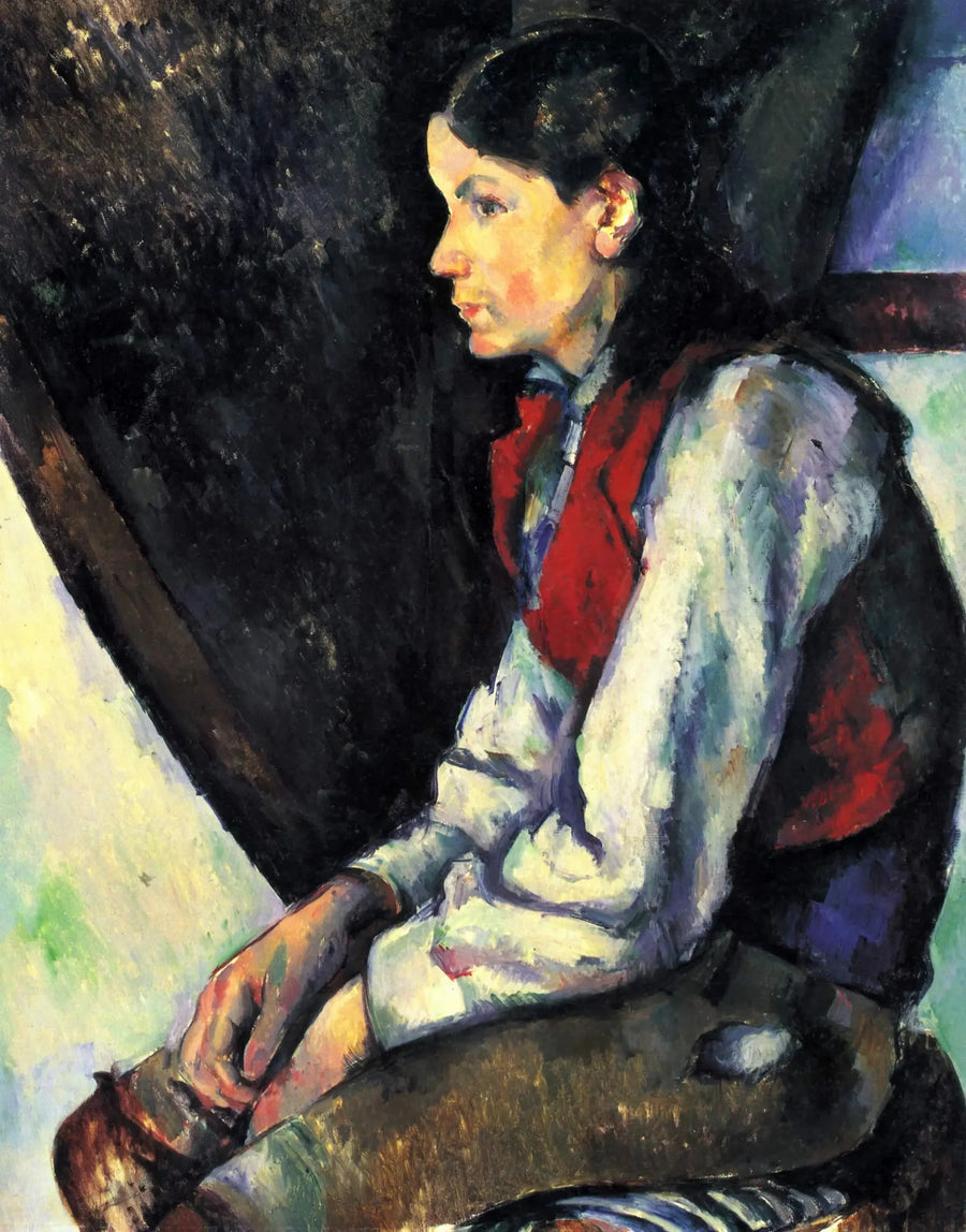 Le Garçon au gilet rouge - Paul Cézanne