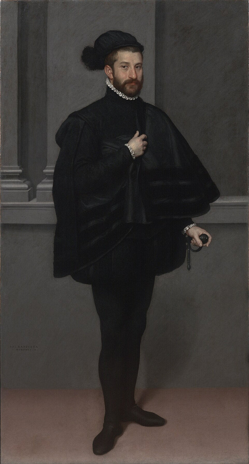 Le Gentilhomme en noir - Giovanni Battista Moroni