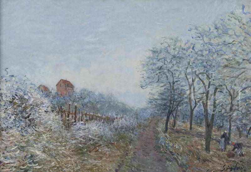 Le Givre à Veneux - Alfred Sisley
