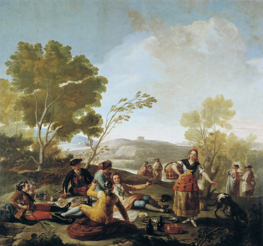 Le Goûter au bord du Manzanares - Francisco de Goya