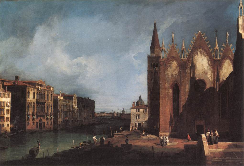 Le Grand Canal de Santa Maria della Carità vers le bacino di San Marco - Canaletto