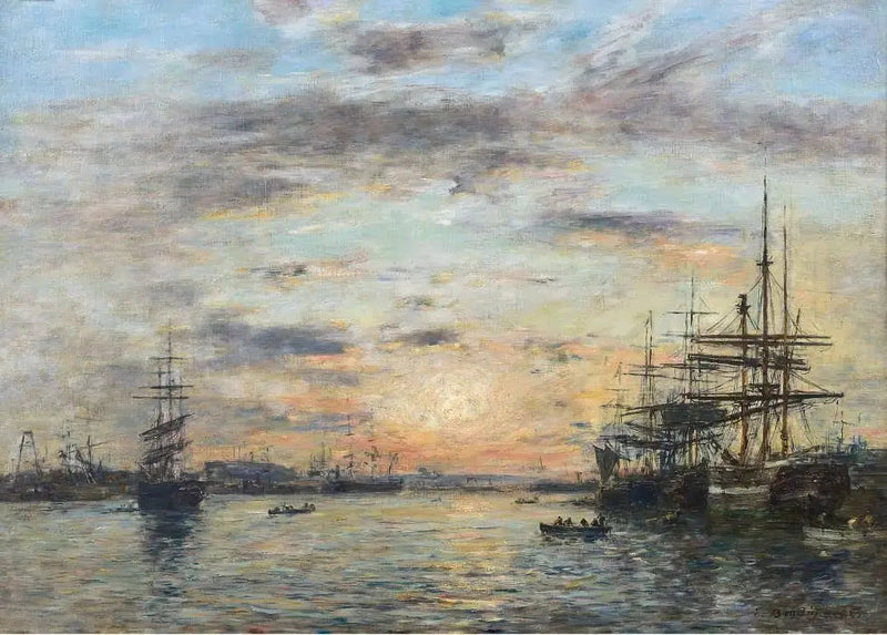 Le Havre. Le bassin de l'Eure - Eugène Boudin