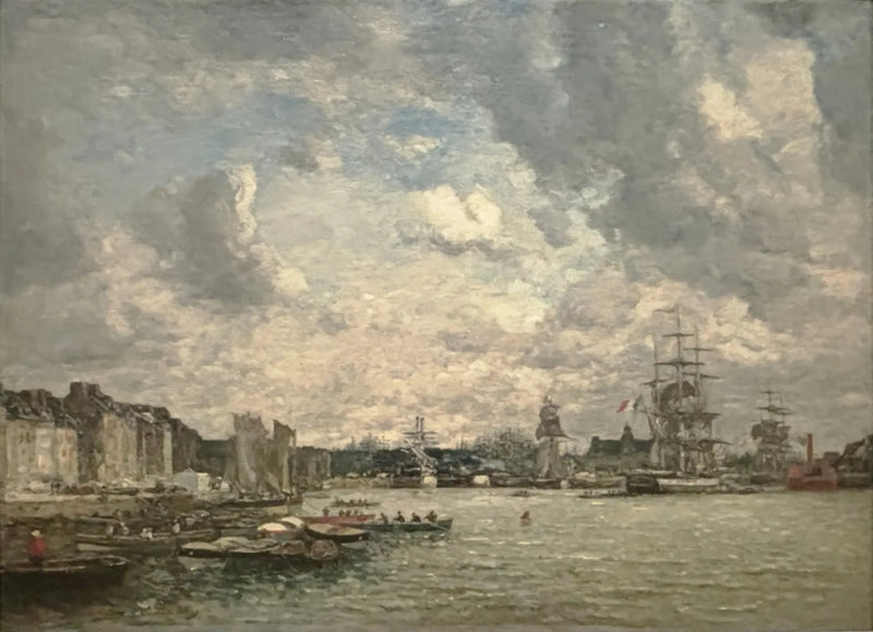 Le Havre. Le bassin de la Barre - Eugène Boudin
