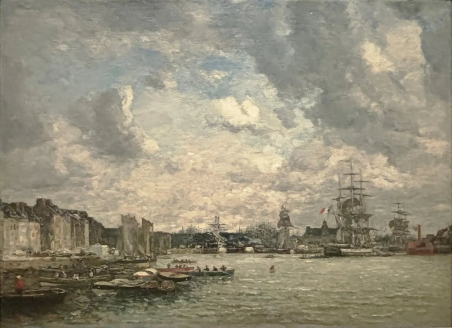 Le Havre. Le bassin de la Barre - Eugène Boudin