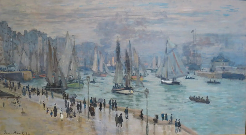 Le Havre, bateaux de pêche sortant du port - Claude Monet