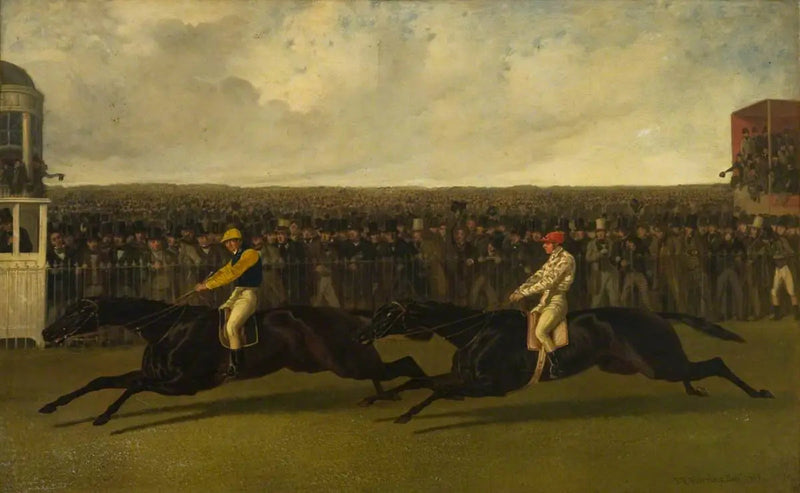 Le Hollandais volant et le Voltigeur en action à York, le 13 mai 1851 - John Frederick Herring, Sr.