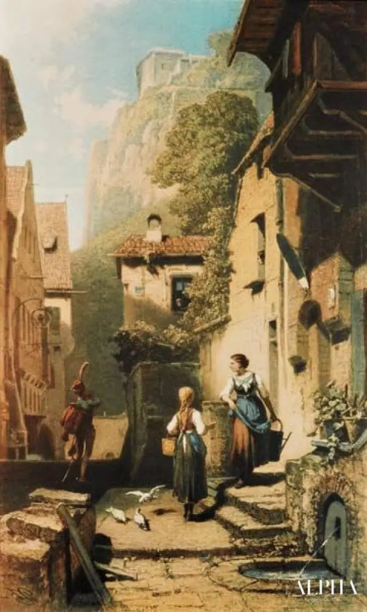 Le Hussard - Carl Spitzweg - Reproductions de tableaux et peintures haut de gamme