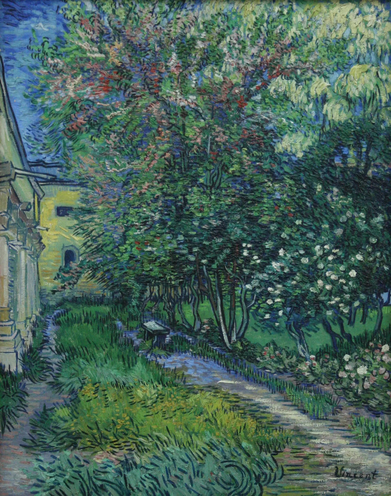 Le jardin de l'asile de Saint-Rémy - Vincent van Gogh