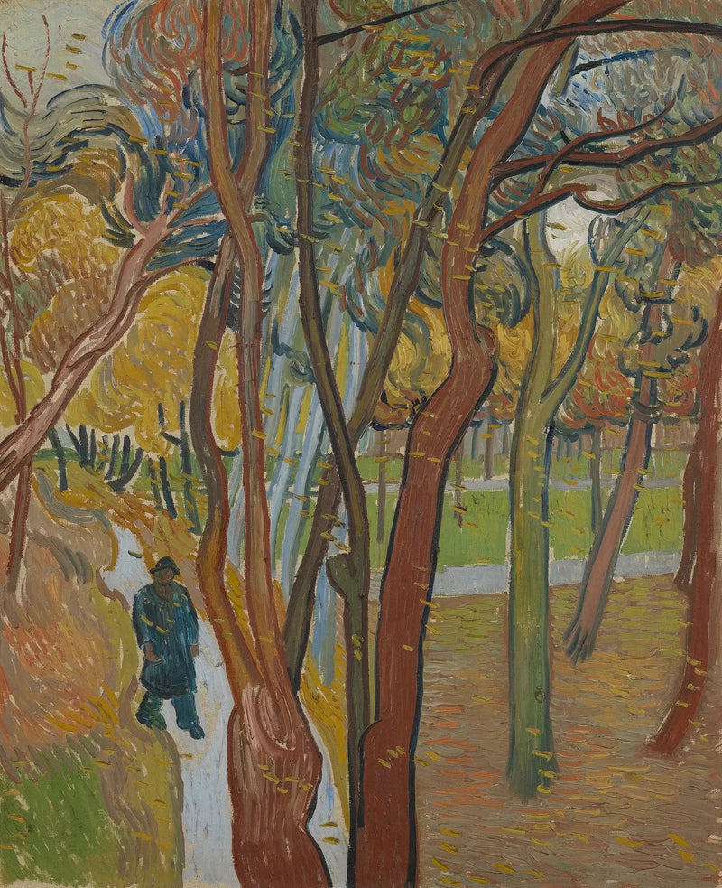 Le jardin de l'hôpital Saint-Paul (« La chute des feuilles ») - Vincent van Gogh