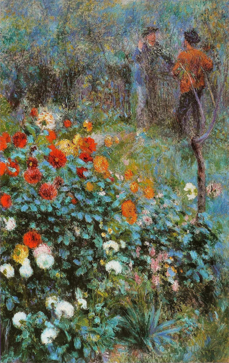 Le jardin de la rue Cortot, Montmartre - Pierre-Auguste Renoir