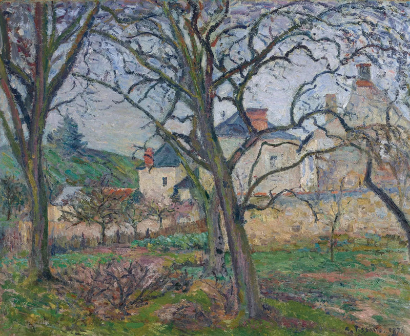 Le jardin de Maubuisson, vu vers la côte Saint-Denis, Pontoise - Camille Pissarro