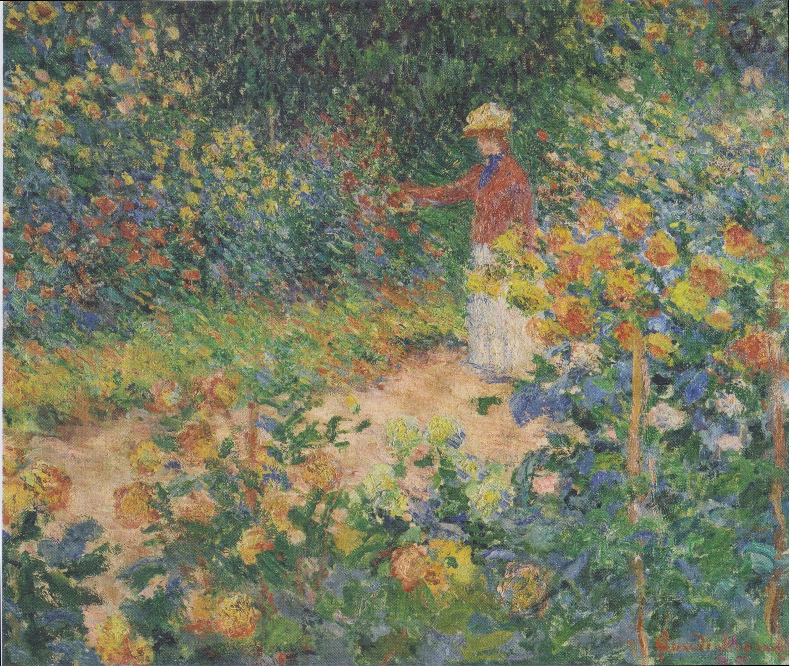 Reproduction du tableau « Le Jardin de Monet à Giverny - Claude Monet » par Alpha Reproduction en peinture à l’huile