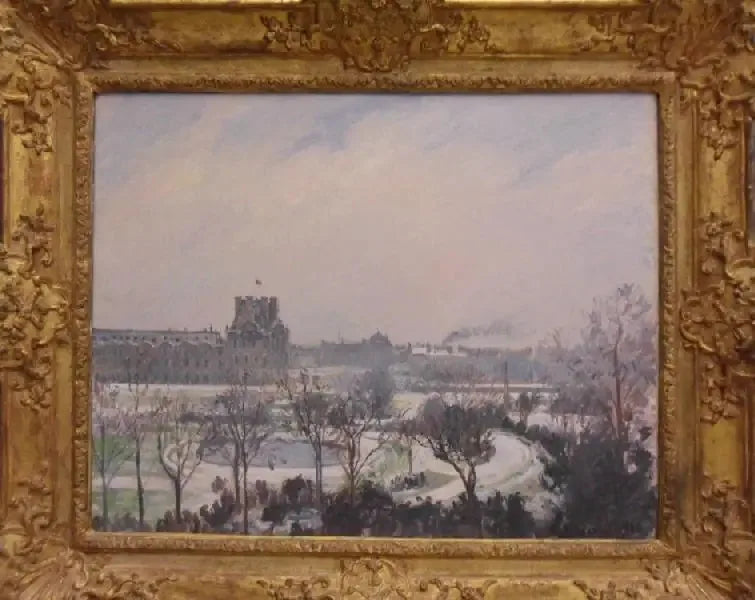 Le jardin des Tuileries, effet de neige - Camille Pissarro