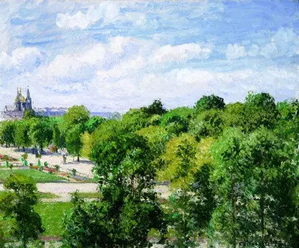 Le Jardin des Tuileries, été - Camille Pissarro
