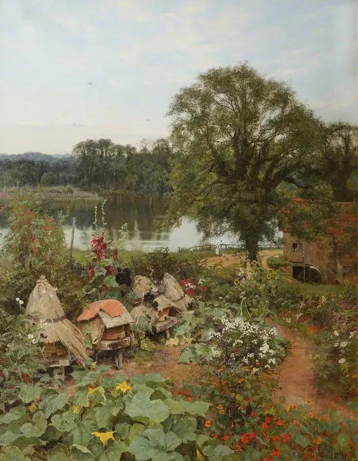 Le jardin du meunier - Edward Wilkins Waite image 1 reproduction de peinture à l’huile