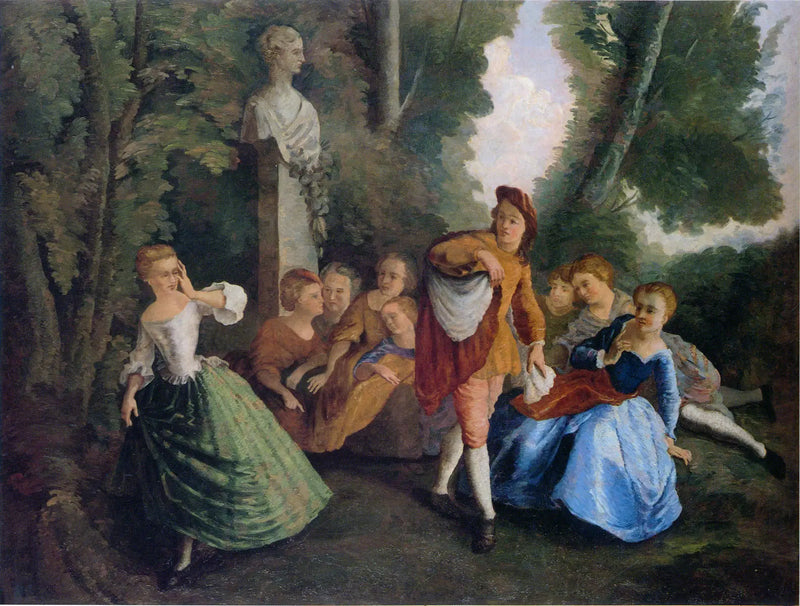 Le Jeu de cache-cache, d'après Lancret - Paul Cézanne