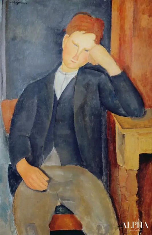 Le jeune apprenti - Amedeo Modigliani - Reproductions de tableaux et peintures haut de gamme