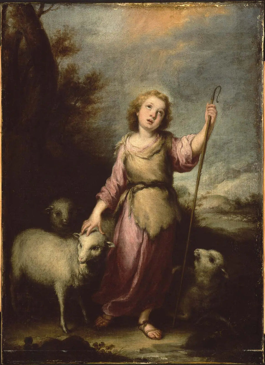 Le jeune Christ en bon berger - Bartolomé Esteban Murillo