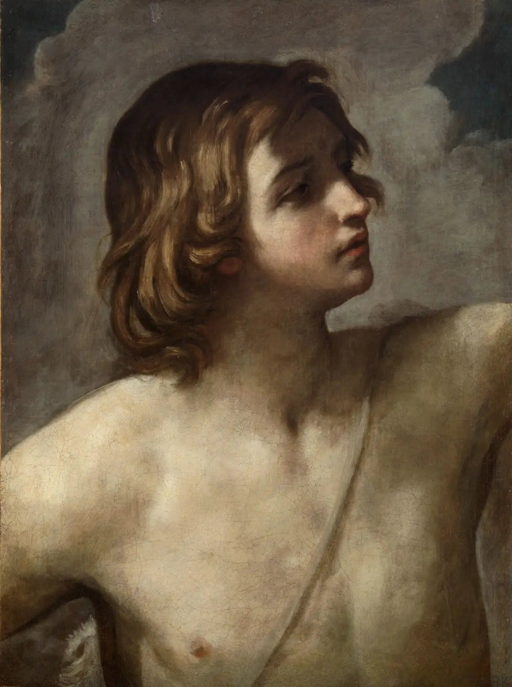 Le jeune David - Guido Reni image 1 copie de tableau peinte à la main