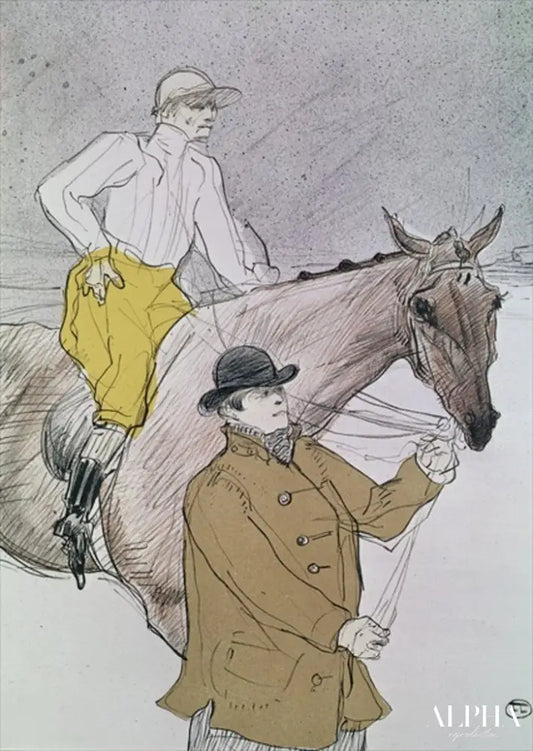 Le jockey a mené au départ - Toulouse Lautrec - Reproductions de tableaux et peintures haut de gamme