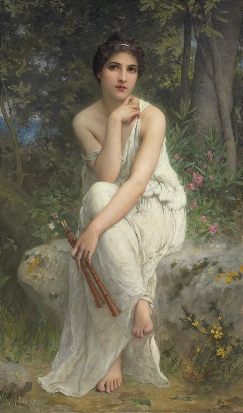 Le joueur de flûte - Charles Amable Lenoir