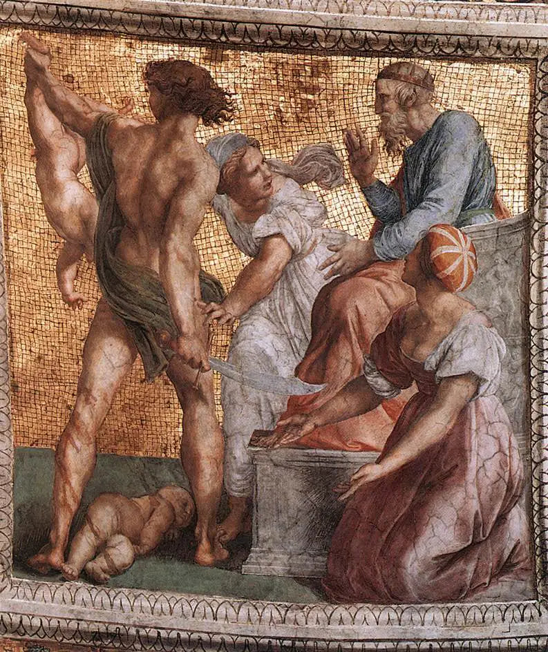 Le jugement de Salomon - Raphaël Sanzio