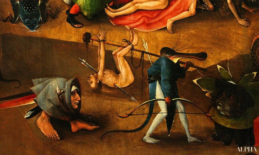 Le Jugement dernier, panneau central, détail 3 - Jérôme Bosch - Reproductions de tableaux et peintures haut de gamme