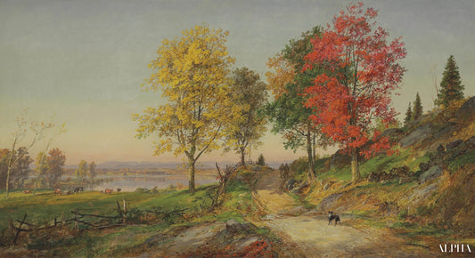 Le lac Greenwood par Jasper Francis Cropsey - Reproductions de tableaux et peintures haut de gamme