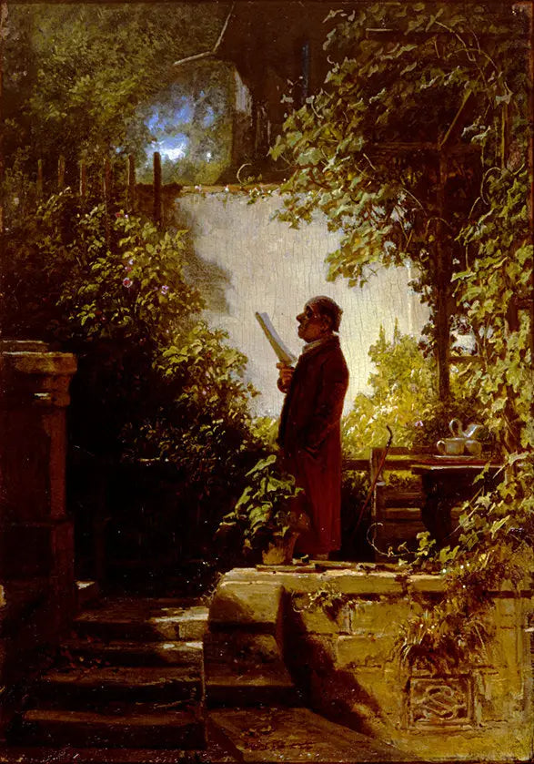 Le Lecteur de journal dans le jardin - Carl Spitzweg