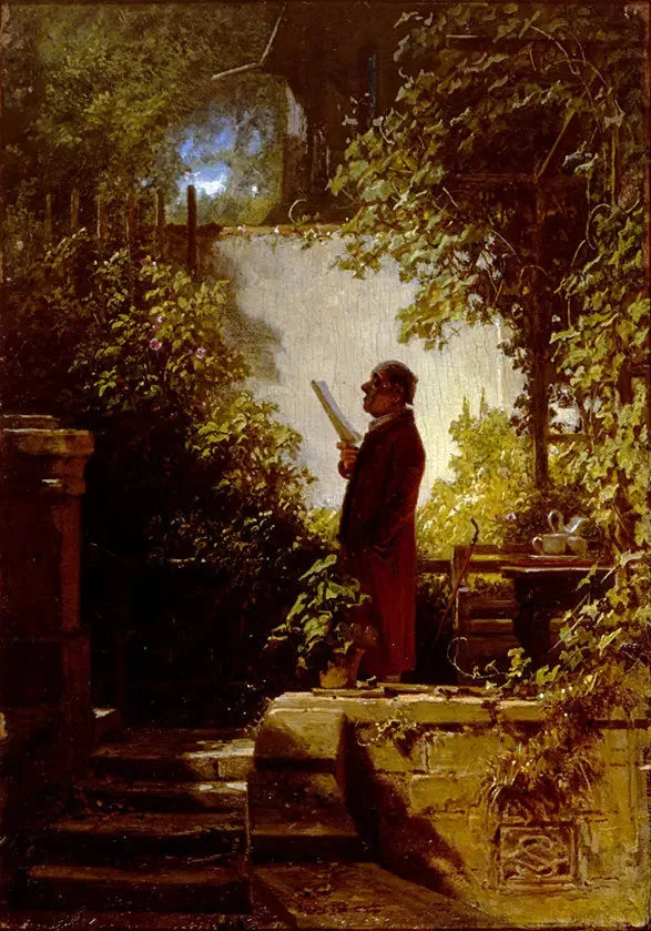 Le Lecteur de journal dans le jardin - Carl Spitzweg