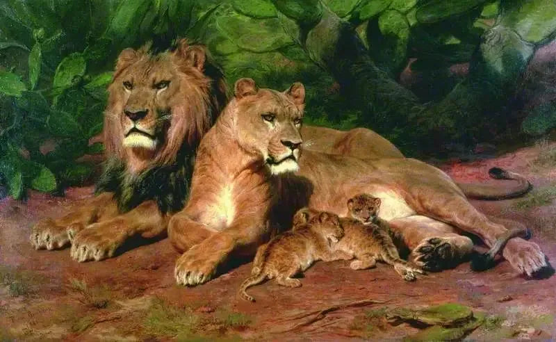 Le lion à la maison - Rosa Bonheur