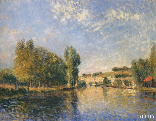 Le Loing à Moret - Alfred Sisley - Reproductions de tableaux et peintures haut de gamme