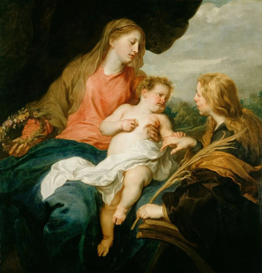 Le mariage mystique de sainte Catherine - Antoine van Dyck