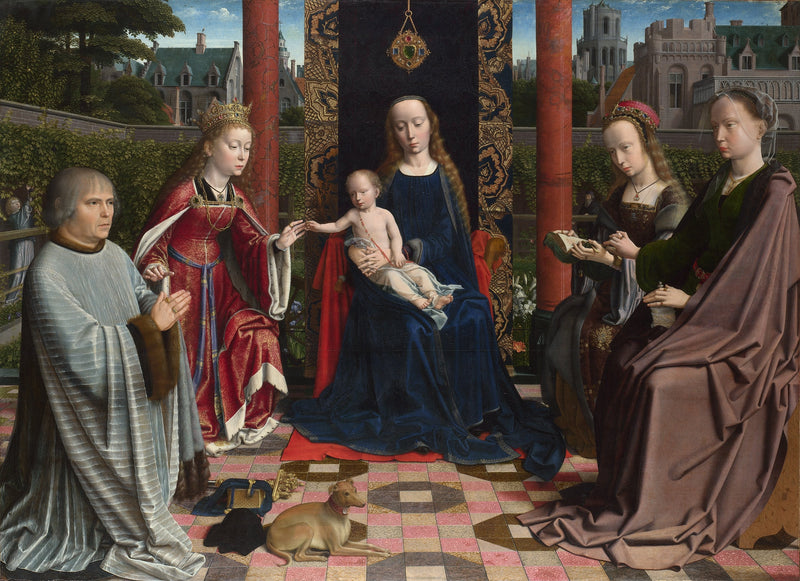 Le mariage mystique de Sainte Catherine, par Gérard David - Gérard David