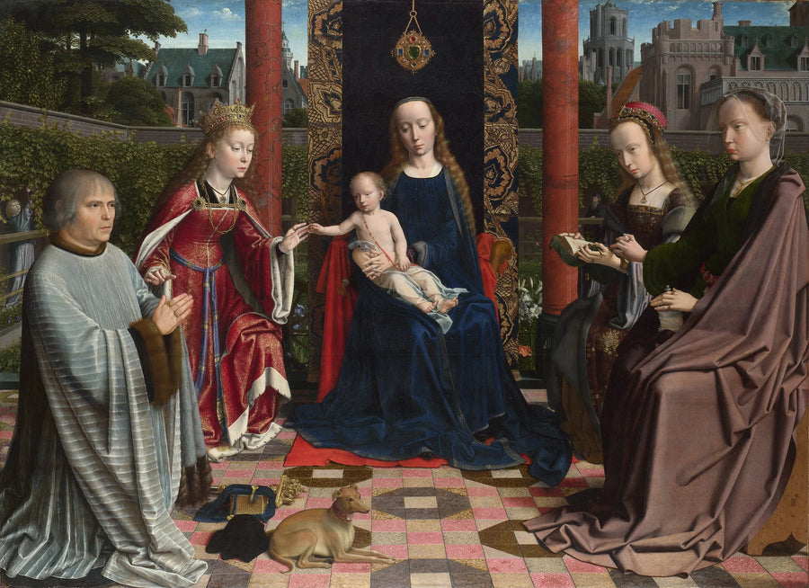 Le mariage mystique de Sainte Catherine, par Gérard David - Gérard David