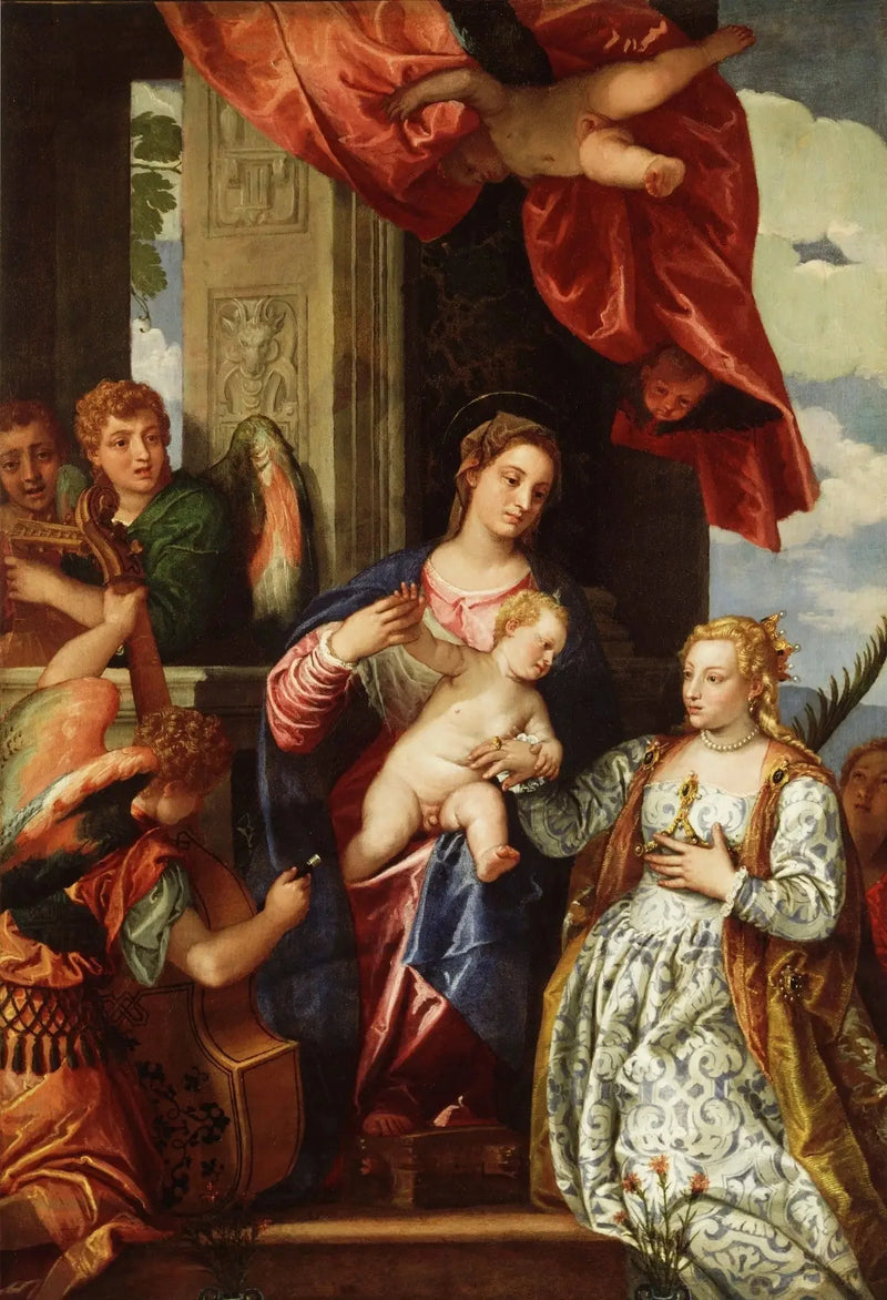 Le Mariage mystique de Sainte Catherine. - Paul Véronèse