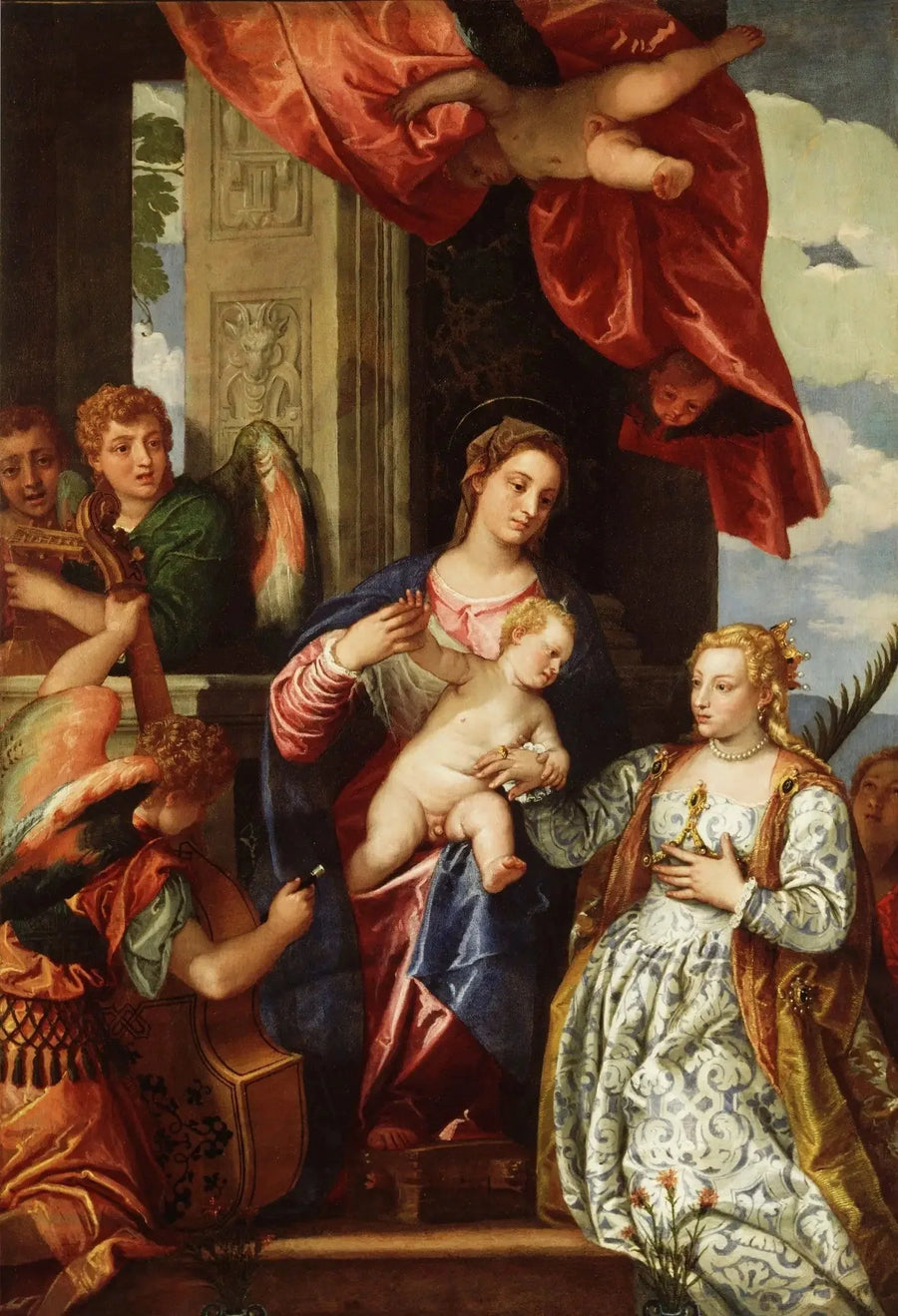 Le Mariage mystique de Sainte Catherine. - Paul Véronèse