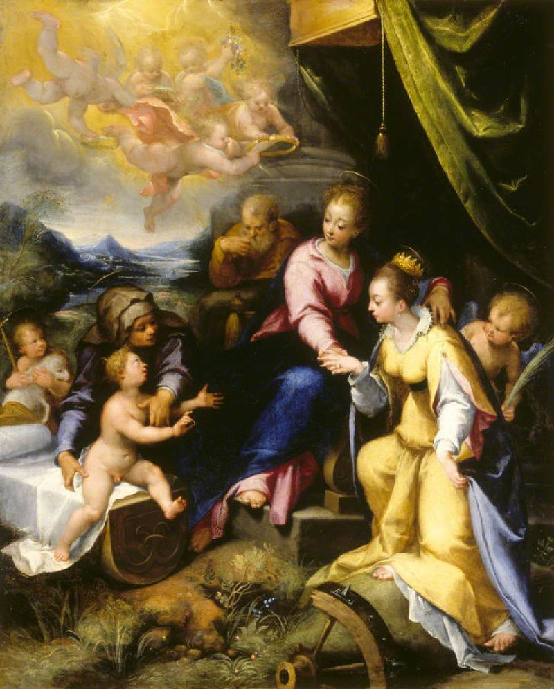 Le Mariage Mystique de Sainte Catherine de Sienne - Denis Calvaert