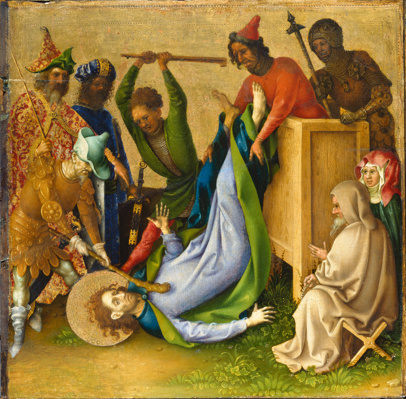 Le martyre des apôtres : le martyre de saint Jacques le Jeune - Stefan Lochner