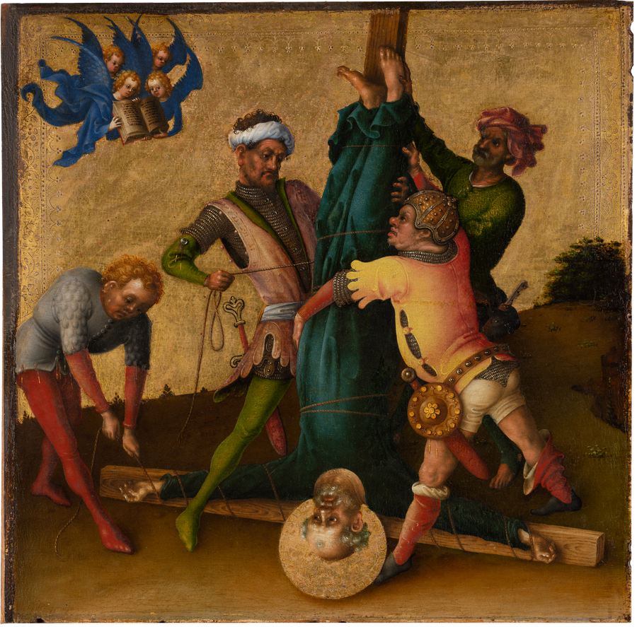 Le martyre des apôtres : le martyre de saint Pierre - Stefan Lochner