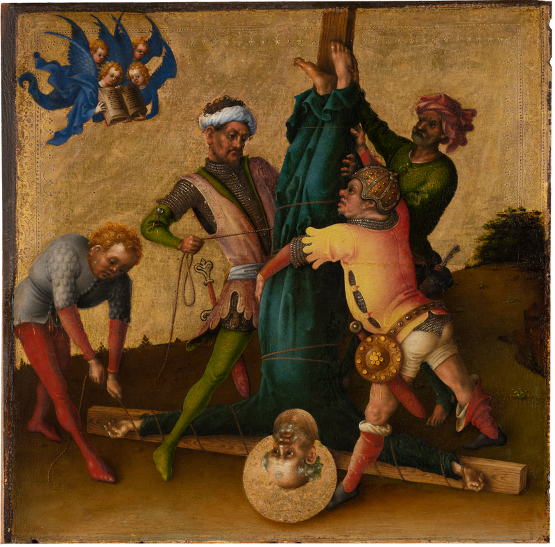 Le martyre des apôtres : le martyre de saint Pierre - Stefan Lochner