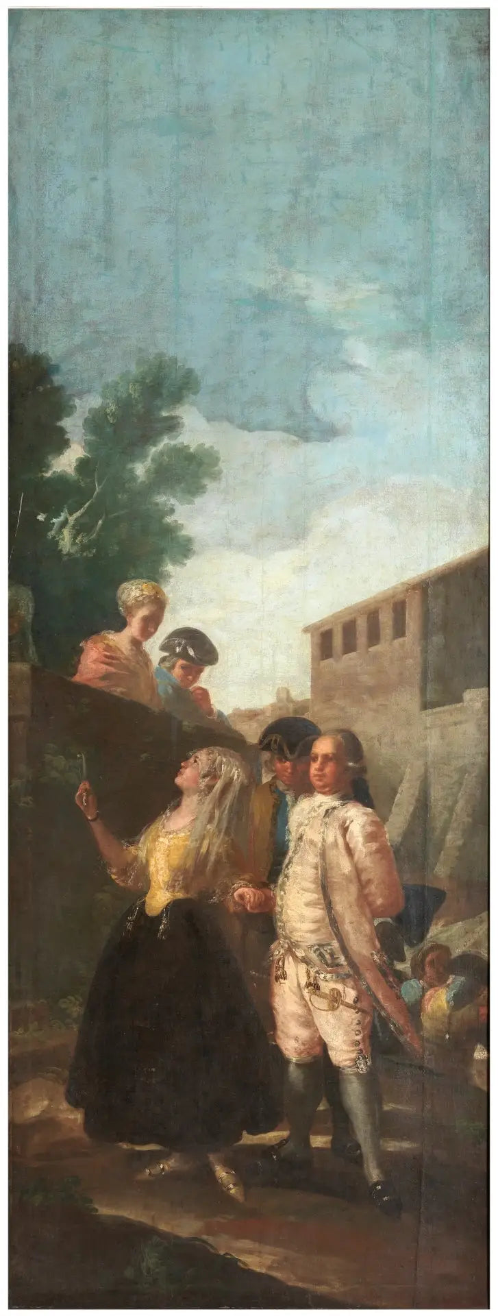 Le militaire et la dame - Francisco de Goya