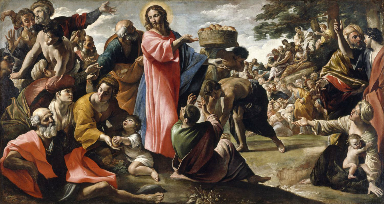 Le miracle des pains et des poissons - Giovanni Lanfranco - Alpha Reproduction