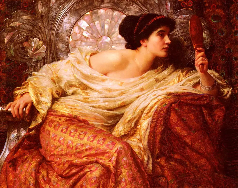 Le miroir - Frank Bernard Dicksee