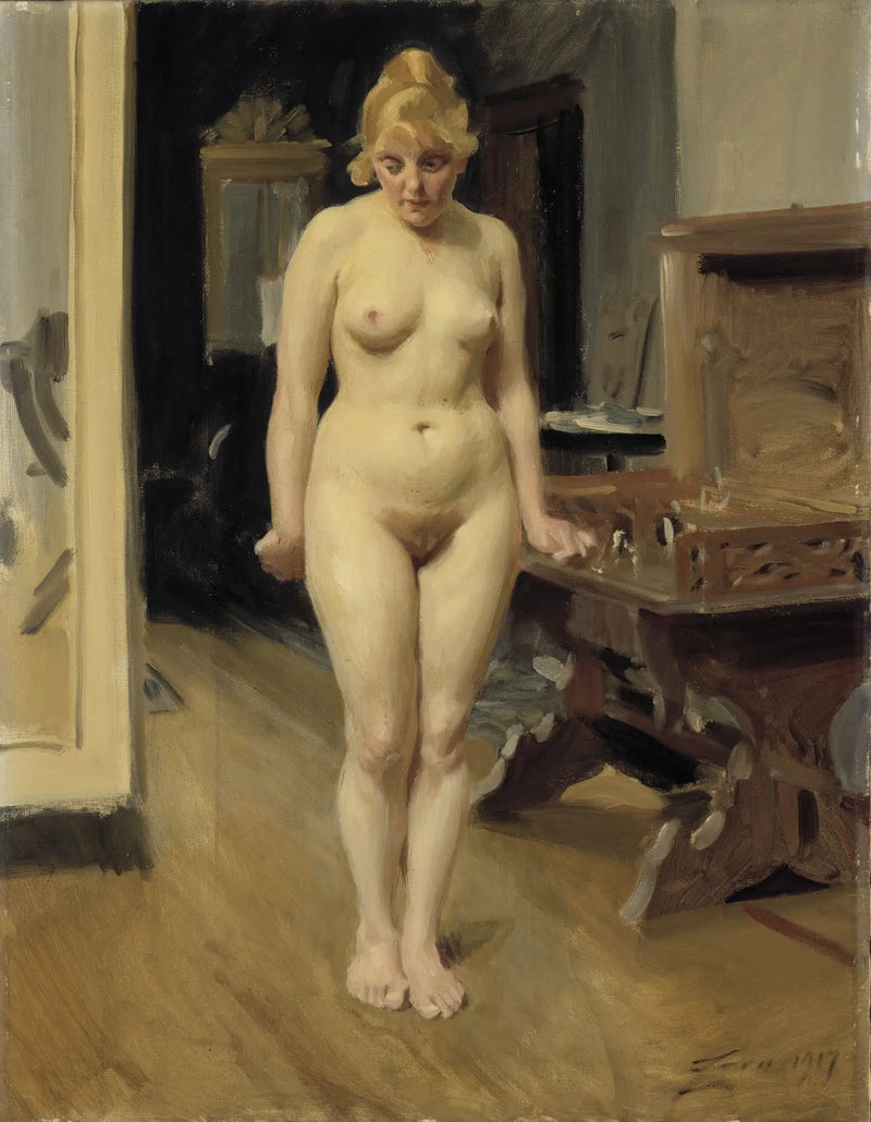 Le modèle timide - Anders Zorn